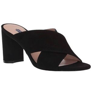 Stuart Weitzman GALENE Black Suede Heels Women’s 8.5